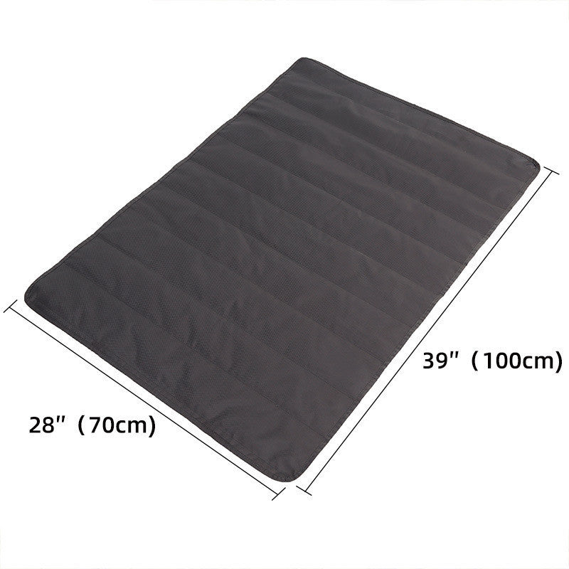 Green Cashmere Outdoor Pet Blanket Folding Storage Portable Waterproof Warmth Dog Cat Products