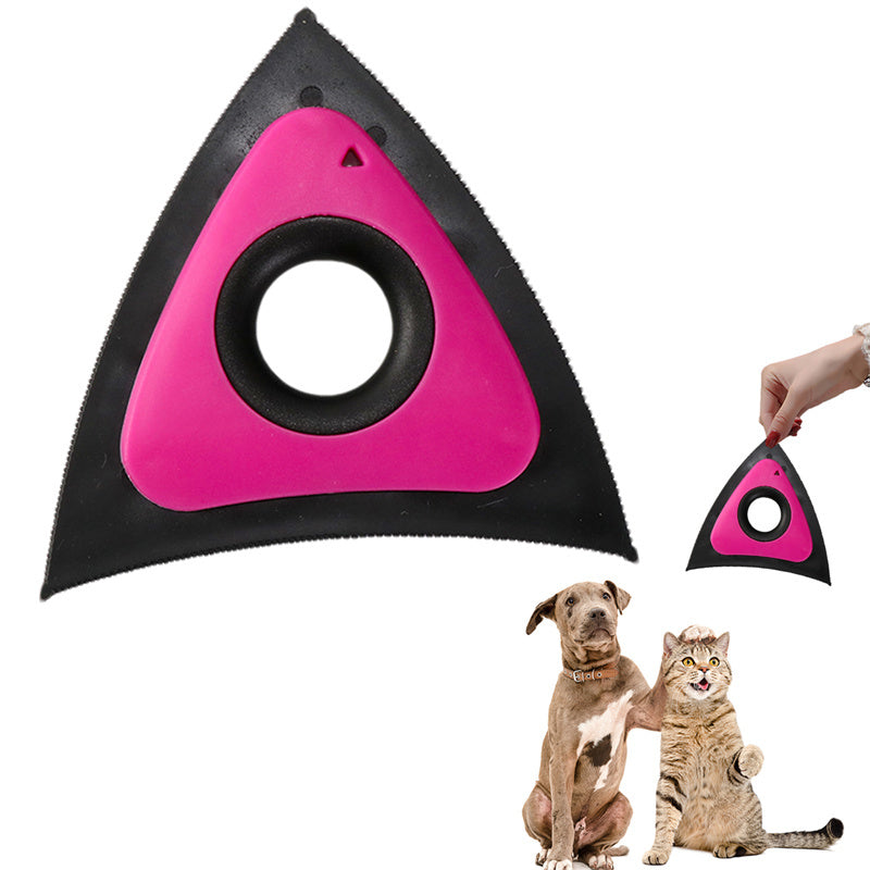 Triangle Electrostatic Dog Hair Cleaner Carpet Scraper Pet Hair Cleaner Animal Hair Brush Cat Hair Remover Brush Pet Supplies