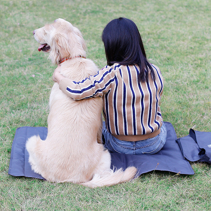 Green Cashmere Outdoor Pet Blanket Folding Storage Portable Waterproof Warmth Dog Cat Products